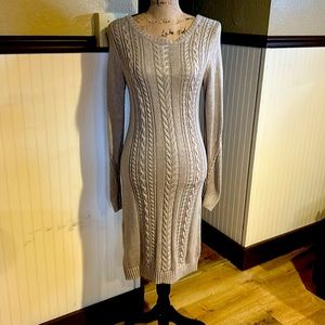 The Limited, size small, beige/wheat/taupe similar hue sweater dress